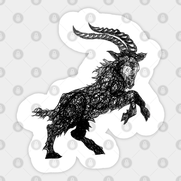 Goat Sticker by LordDanix